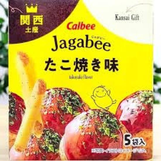 Calbee Jagabee Takoyaki Flavor Osaka Only Souvenir Ranking 2nd Place 5 Pieces Per Box 2 Boxes [Osaka Only]