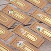 Stationery Gold-plated Metal Book Folder Label Cute Cats Bookmark