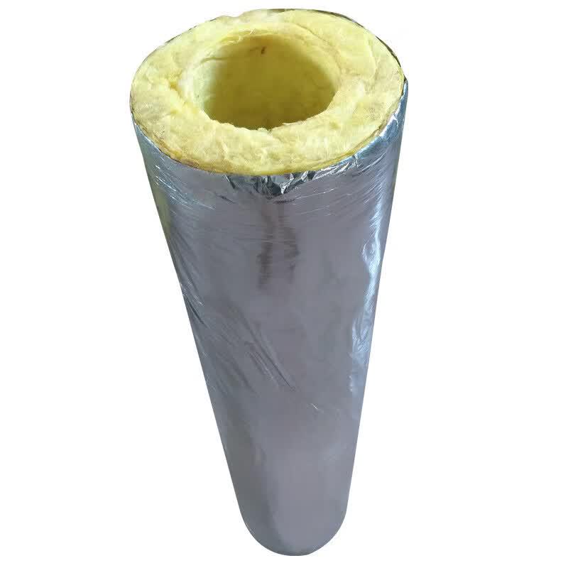 Manșon izolator pentru conducte din vată minerală cu folie de aluminiu