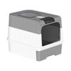 Spacious Enclosed Cat Litter Box with Anti-Splash Design and Easy-Clean Drawer