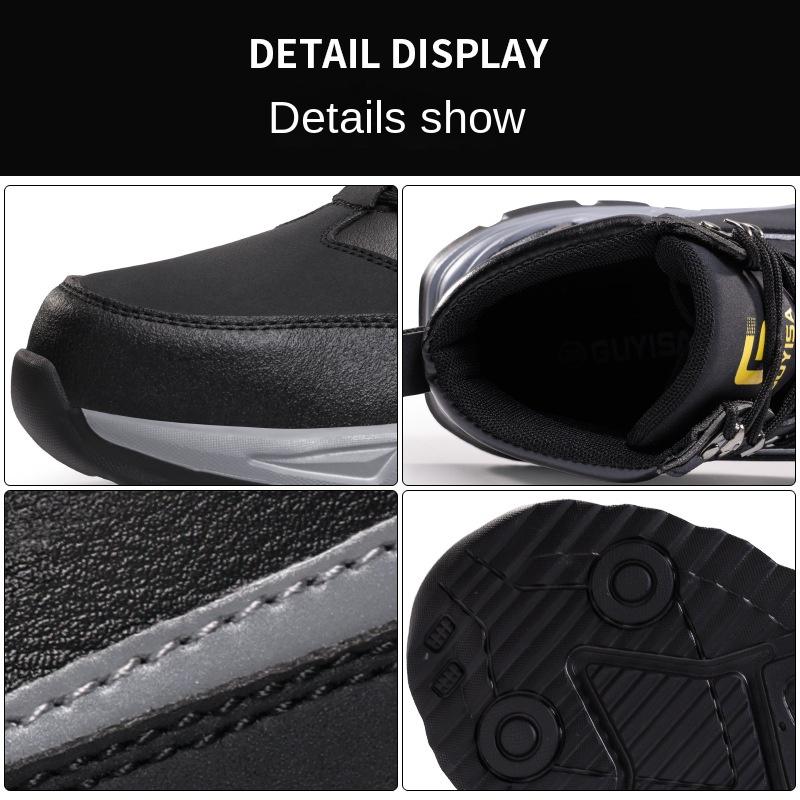 Labor Insurance Shoes Steel Bag Head Lightweight Safety Shoes Comfortable Safety Protection Winter Cotton Shoes
