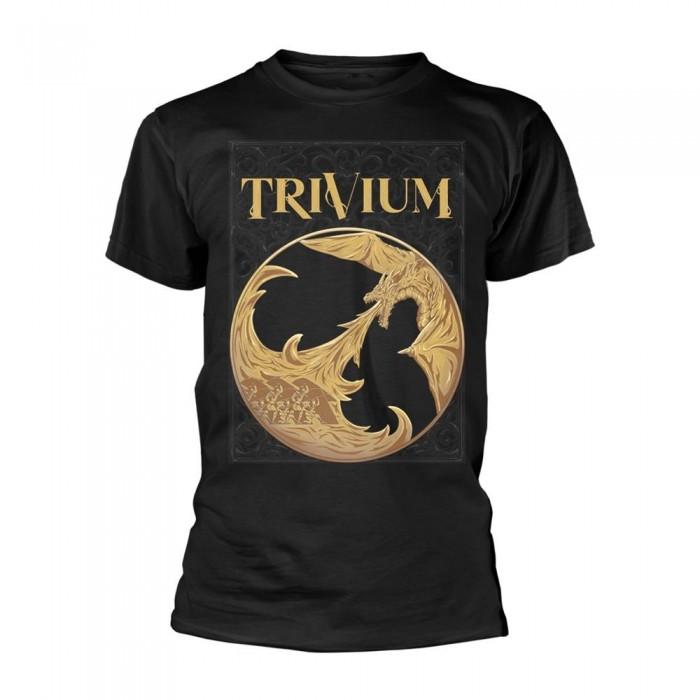 Trivium Camiseta unisex para adultos con dragón M negro