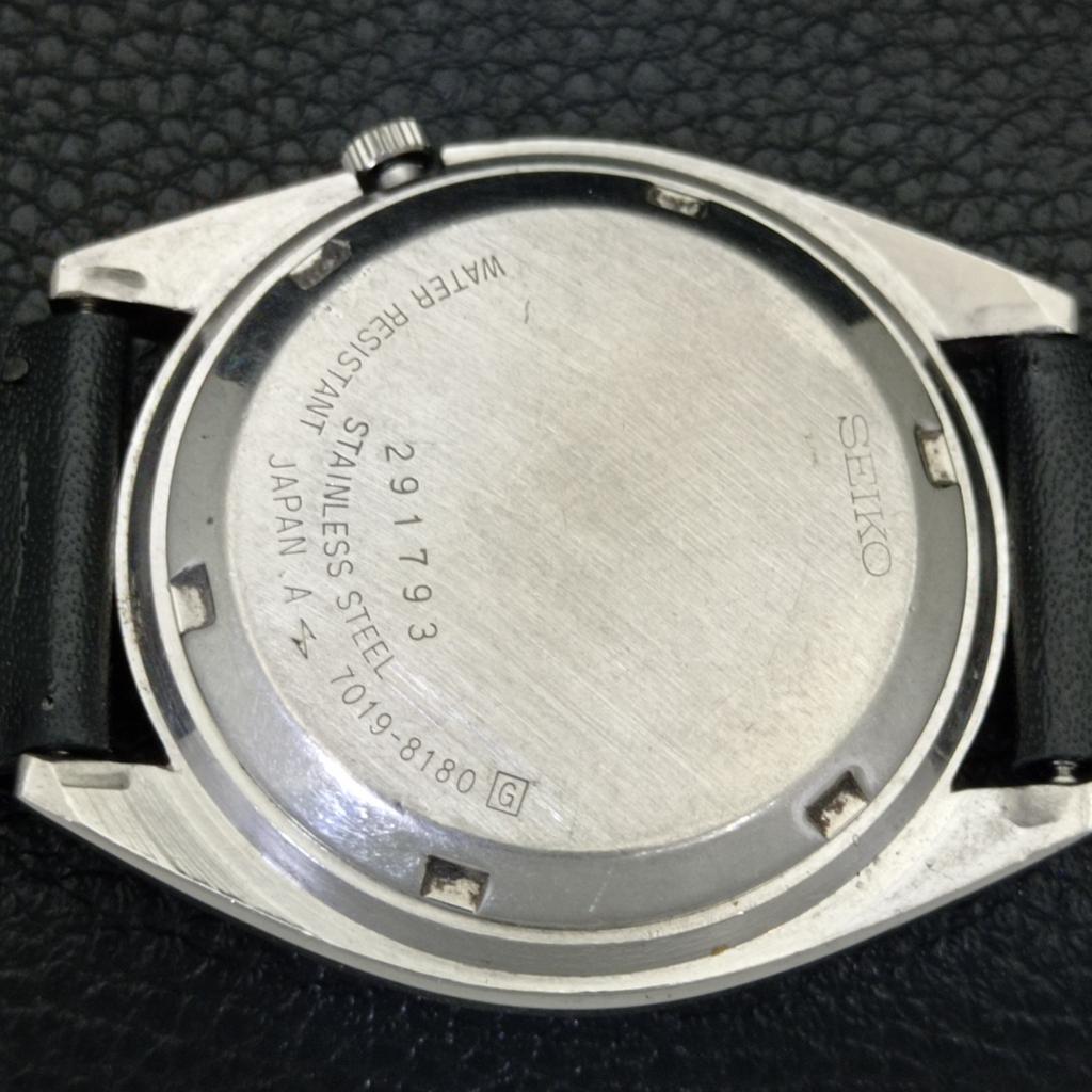 SEIKO 5 AUTOMATIC JAPAN 7009A MENS VINTAGE ARABIC WHITE DIAL WATCH a702675-1 R209-a702675