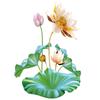 2pcs Lotus Flower Wall Stickers Waterproof Wall Decal Wallpaper For Living Room Bedroom Decoration