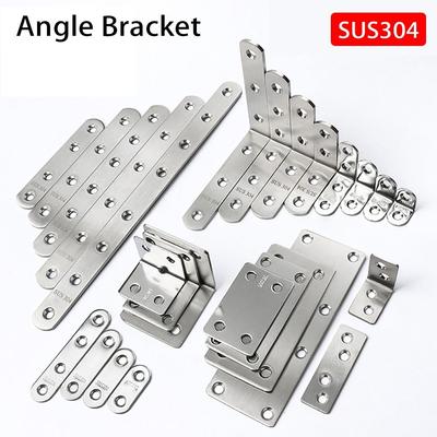 1Pcs Cabinet Screens Wall Angle Bracket SUS304 Stainless Steel 90 Degree Right Angle Corner Brace Joint L Shape