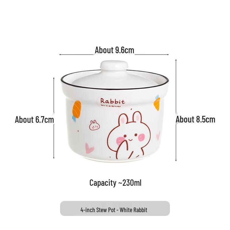 Ceramic Double Boiler Stew Pot