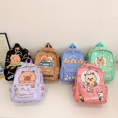 Cute Large Capacity Schoolbag Washable Waterproof Versatile Backpack Breathable Back Pad Cartoon Travel Bag Student
