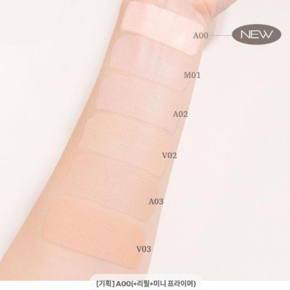 VDL Cover Stain Perfecting Cushion SPF 35 PA++ – Cushion + Refill + Mini Primer Gift Set