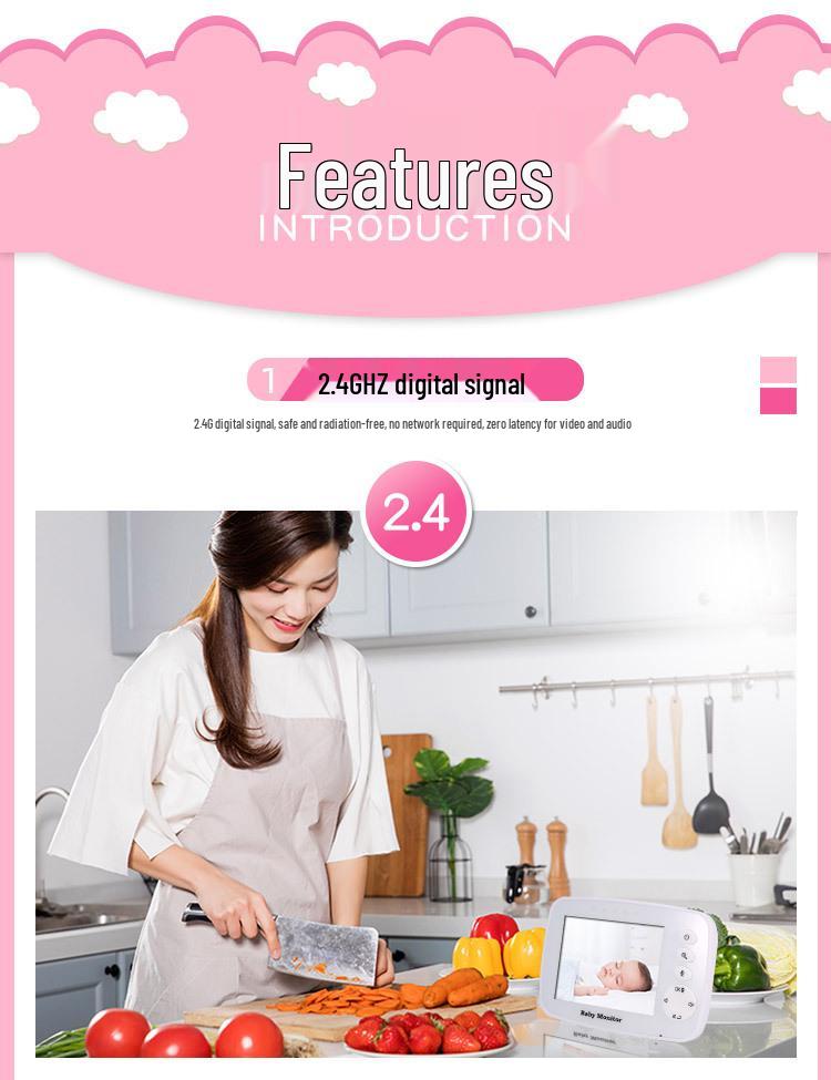 3.2-inch Baby Monitor with Two-way Talk & ECO Smart Wake-up