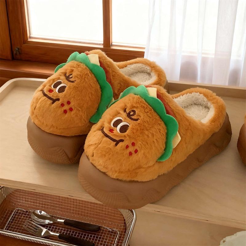 

Милые хлопковые тапочки для женщин, Толстая подошва для комфорта, Удобные шерстяные туфли для студентов дома 36-37 жёлтый