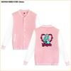 Womens Casual Baseball Jacket Long Sleeve Loose Fit Stand Collar Regular Thickness Trendy Streetwear Students
