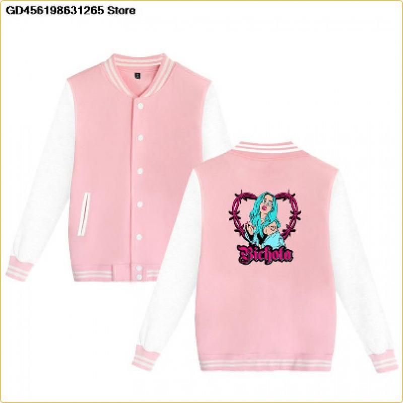 Womens Casual Baseball Jacket Long Sleeve Loose Fit Stand Collar Regular Thickness Trendy Streetwear Students