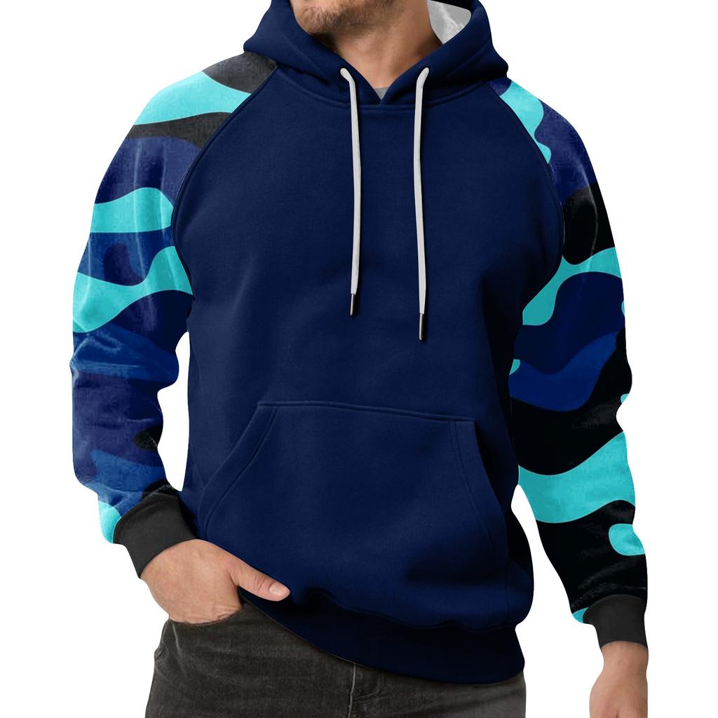 Men's Camouflage Sweatshirt Hoodie Men's Sports Large Size Casual Sweatshirt