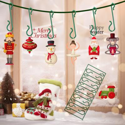 New Christmas Small Hooks Plastic Hooks S-shaped Note Hooks Christmas Daily Necessities Hanging Tools