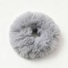 Korean Style Faux Mink Fur Elastic Hair Tie - No Damage, Candy Color Hair Band for Autumn/Winter