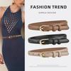 Fine Belt for Women Cowhide High-end Fashion Simple and Versatile Jeans Belt Decorative Genuine Leather Women Narrow Belt