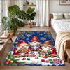 Christmas Printed Square Area Rug Soft Non Slip Floor Carpet For Bedroom Holiday Gift