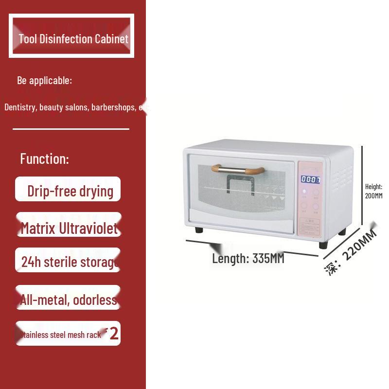 Beauty Salon UV Disinfection Cabinet for Nail and Tattoo Tools with Drying Function