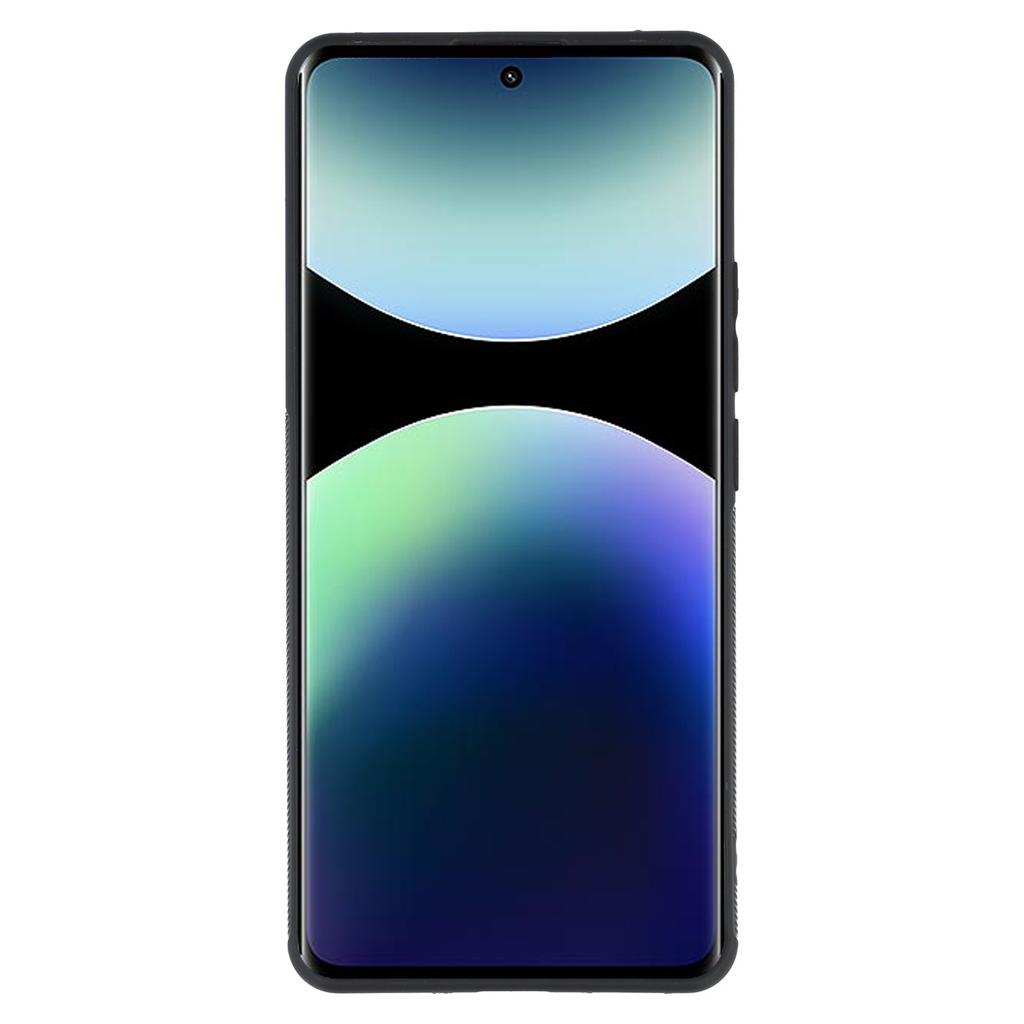 For Xiaomi Redmi Note 14 Pro+ 5G Case Flexible TPU Carbon Fiber Texture Shockproof Phone Cover