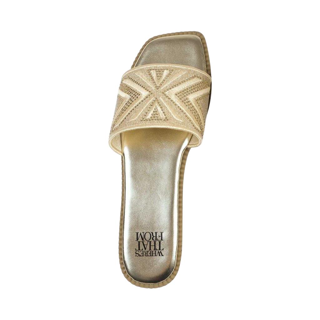 Where's That From Womens/Ladies Blossom Slides