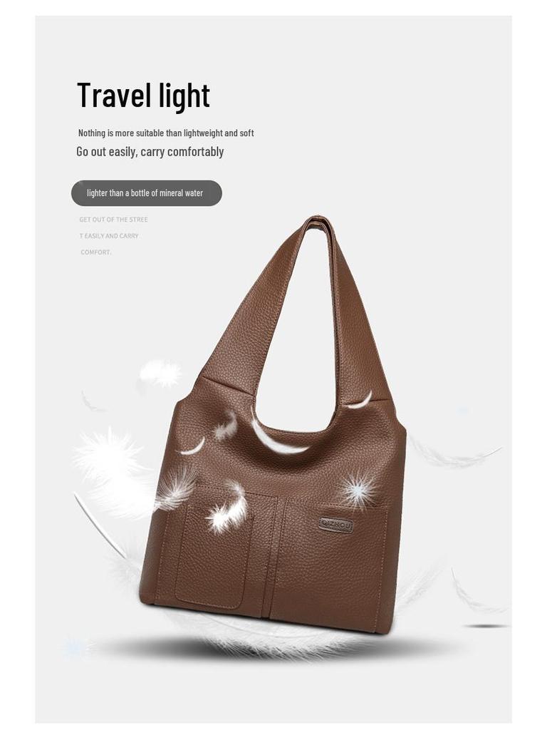 Retro Large-Capacity Lightweight Women's Shoulder Tote Bag