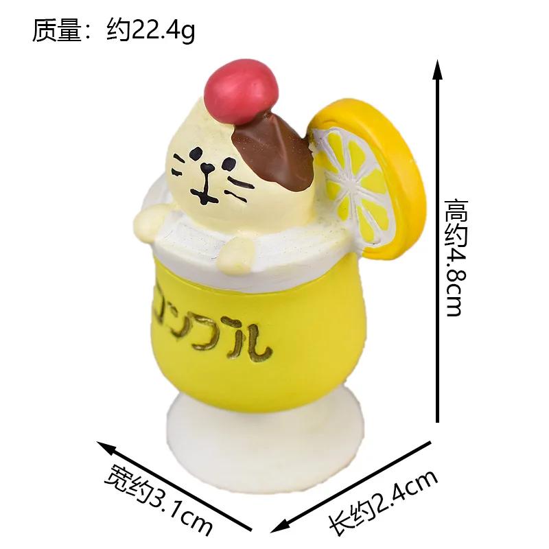 Japanese Groceries Zakka Lucky Tangerine Series Fishbowl Decoration Bath Ornaments Resin Craft Toys Collectible Gifts