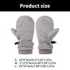 Splashproof Mittens Kids Gloves Windproof Children Winter Warm Snow Gloves Print Dinosaur Pattern Thicken Thermal Mitts
