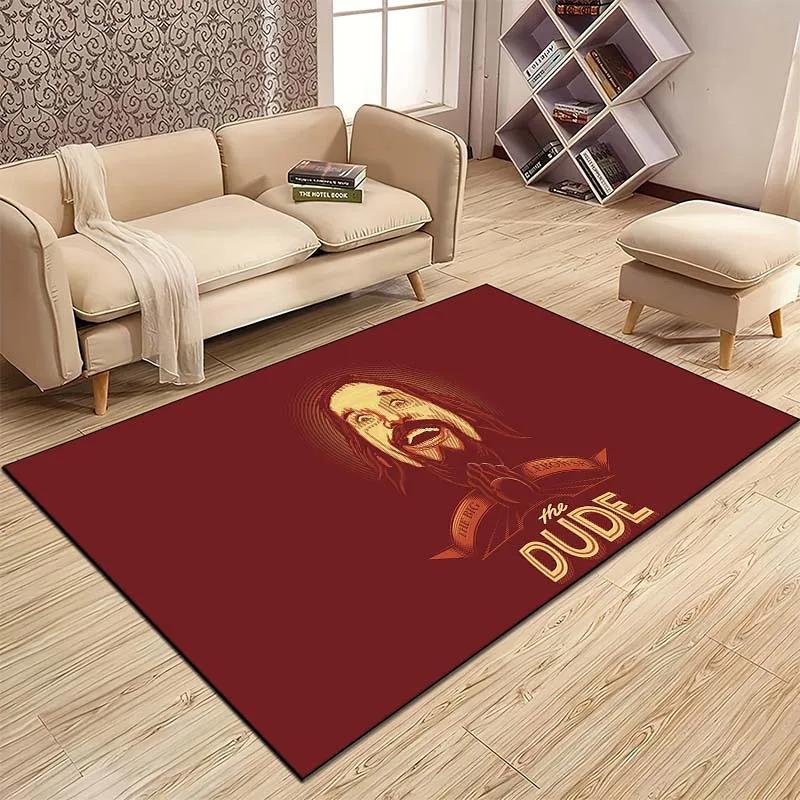 Ковер с узором «Большой Лебовски», кухонный коврик, придверный коврик, украшение пола спальни, ковер для гостиной, противоскользящий коврик для ванной 40x60cm (16x24in)