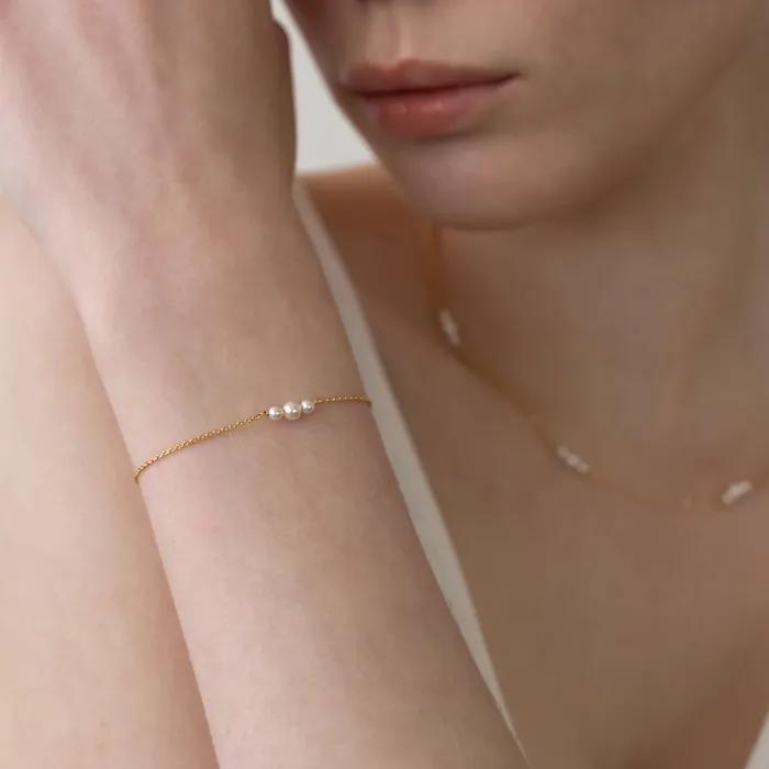 Petite Pearl Chain Bracelet