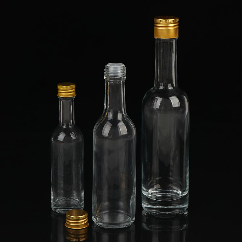 1Pc 50/100/150Ml Transparent Empty Whisky Glass Liquor Bottle For Alcohol Wedding Gifts Wine Mini Container Storage Favour