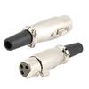 10pcs Japanese-Style Audio Microphone Female Head XLR Adapter Connector with Screw