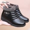 Mom's Winter Soft Soled Anti Slip Snow Boots with Short Plush Middle-aged Elderly Warm Cotton Short Boots Size 35-41 Botas Mujer