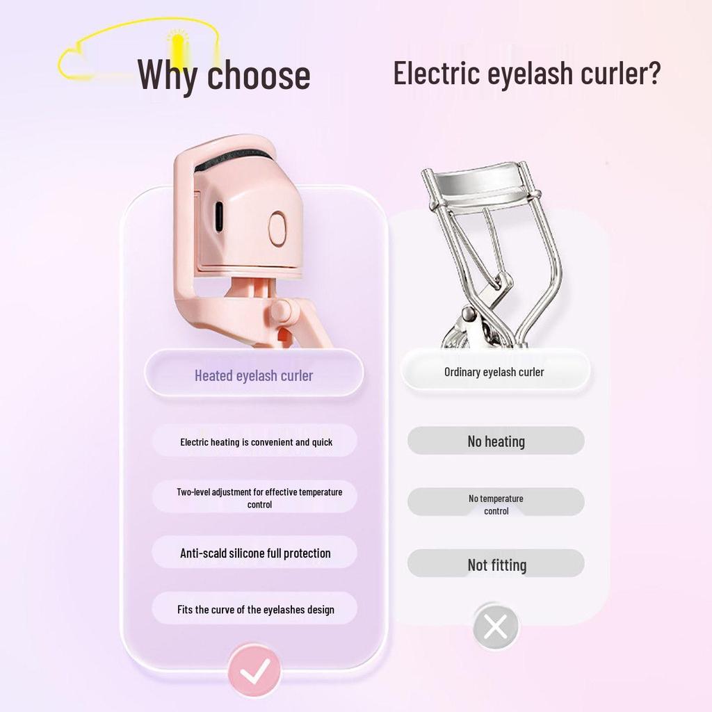**"Newbie 0.8 to Hand Electric Heating Eyelash Curler - Portable and Efficient"**
