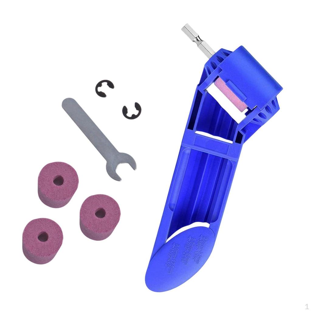 Bit Schärfer Bohrschleifer Schleifwerkzeug für 2,0-12,5mm Eisenbasis 6,35mm Sechskantschaft Spiralbohrer