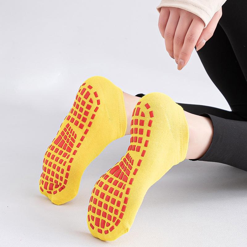 Plus Size Winter Women Yoga Socks Quick Dry Silicone Non-slip Floor Socks Breathable Cotton Dance Ballet Warm Socks Children's Floor Socks