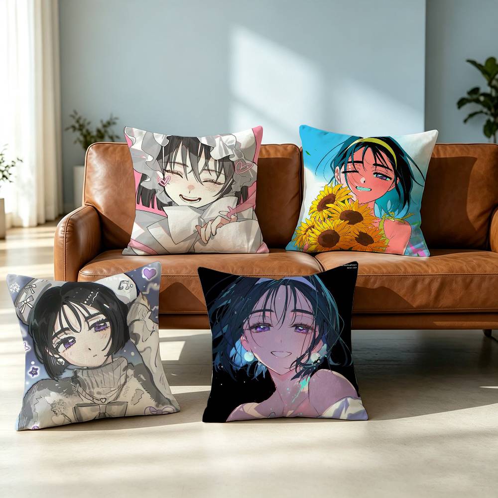 Alien Stage-E Sua-A Square Double-Sided printed Pillow Case Bedroom Bedside Pillow Sofa Cushion Cover Gift