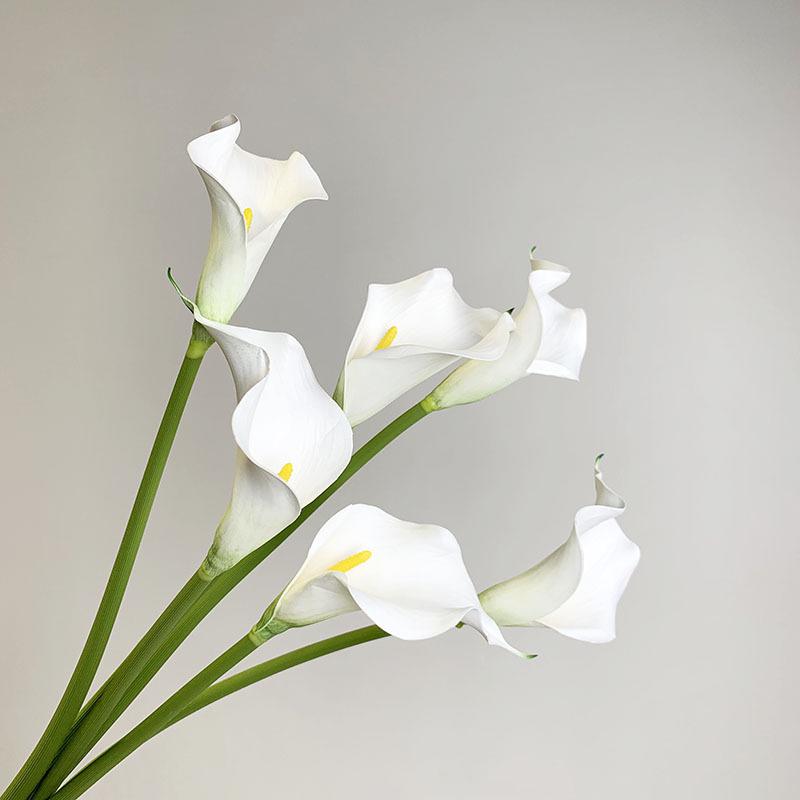 EVA Calla Lily Faux Flower Single Stem for Wedding Decor & Floral Arrangements