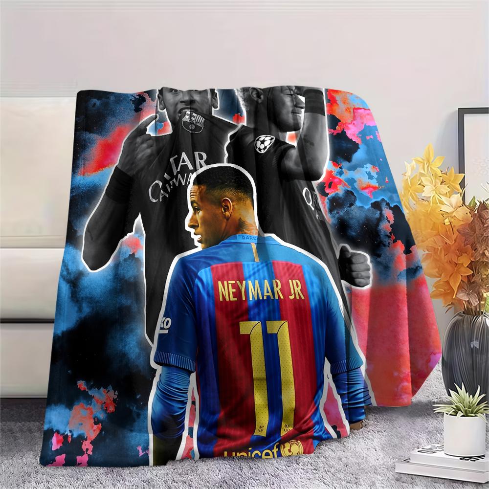 Neymar,pattern Flannel Blanket, High Quality Comfortable for All Seasons, Home Decor, Warmth and Comfort, Perfect for Gifts.