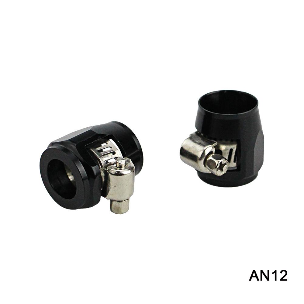 1lot=2pcs AN6 AN8 AN10 AN12 AN4 Hose Clamp End Fuel Pipe Clip Oil Water Tube Hose Fittings Hose Clamp Hose Clamp Fixing Clamp