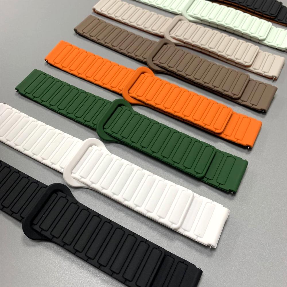 Silicone Watch Strap for COROS APEX 4 42mm Band Replace Bracelet Belt for COROS PACE 3 2/APEX 2 Pro Magnetic 20mm 22mm Wristband