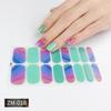 ZM Full Cover No-Cure Gel Nail Wraps, Halloween Style Autumn Winter Nail Stickers, Nail Patch Films