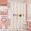 LIEI Waterproof Bathroom Shower Curtain