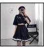 Short Skirt Dark Gothic Female Student A-line Pleated Skirt High Waist Skirt Lace