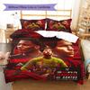 Flamengo Football Team Match Poster Print 3‑Pieces Duvet Cover Set Soccer Bedding Bedroom Home Decor Without Pillow Core