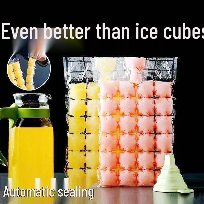 Disposable Self-Sealing Ice Cube Bag with Free Shipping - Creative Passion Fruit Ice Tray