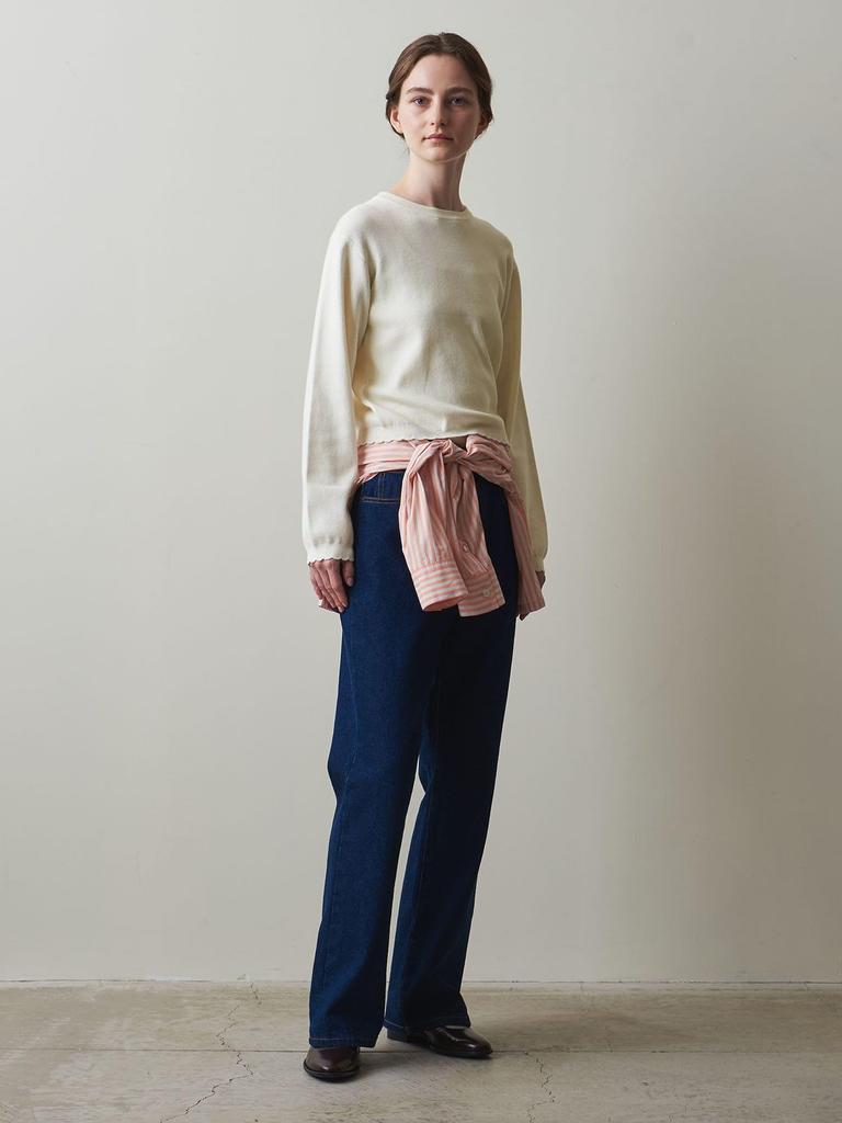 Beauty Youth United Arrows Steven Alan Cotton Cashmere Long Sleeve Knit 82131990460 0300 OFF FREE & WHITE(03)