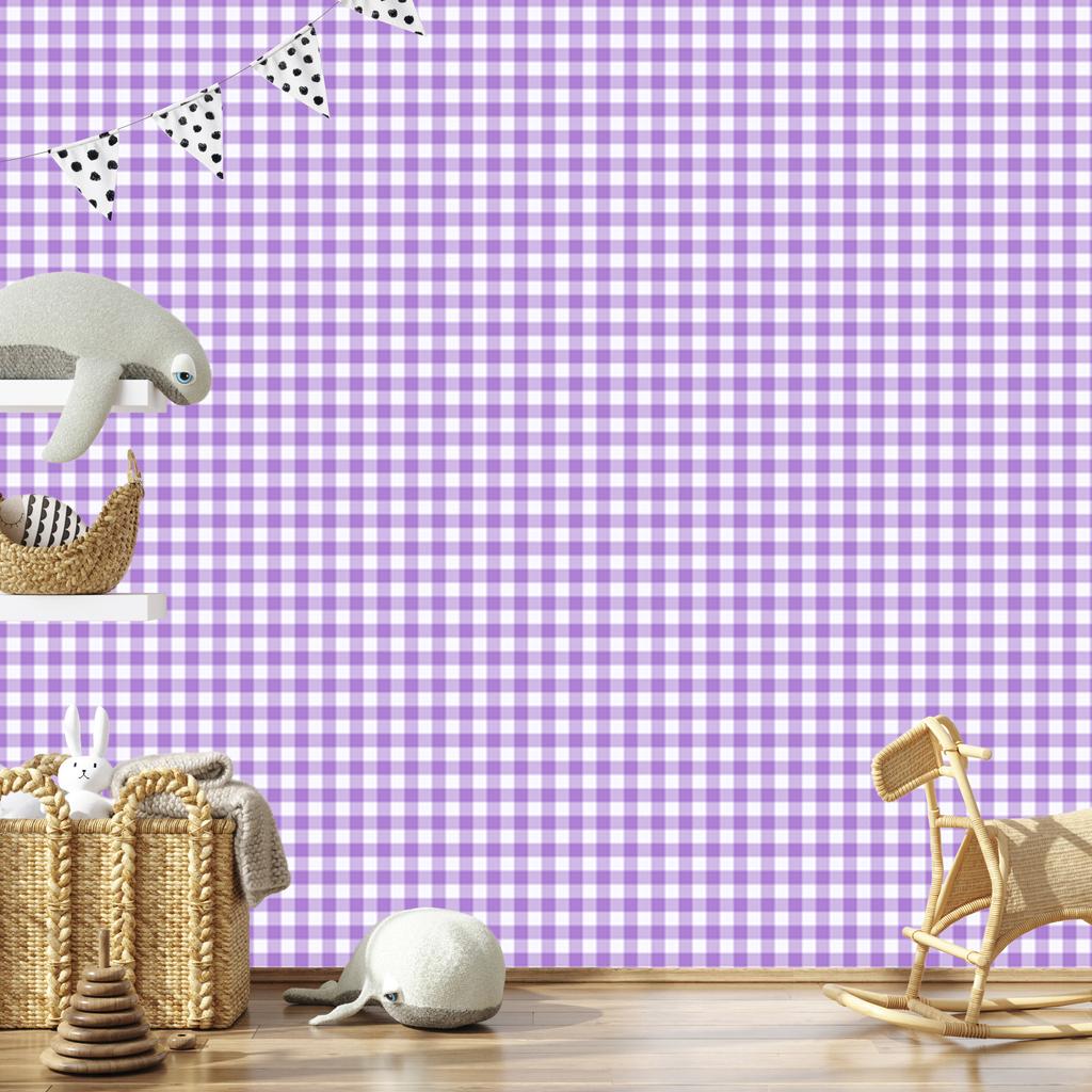Lavender Fabric Pattern Wallpaper for Living Room and Bedroom 50x1000