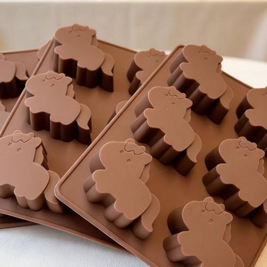 Hästisbitsform Återanvändbar cocktailisbricka Flexibel Livsmedelsgodkänd Silikon 3D-hästform Roliga Dryckestillbehör för Whiskey Kaffe Festdrycker