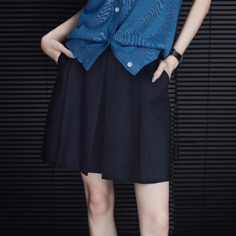 Women s Pleated A-Line Short Skirt L