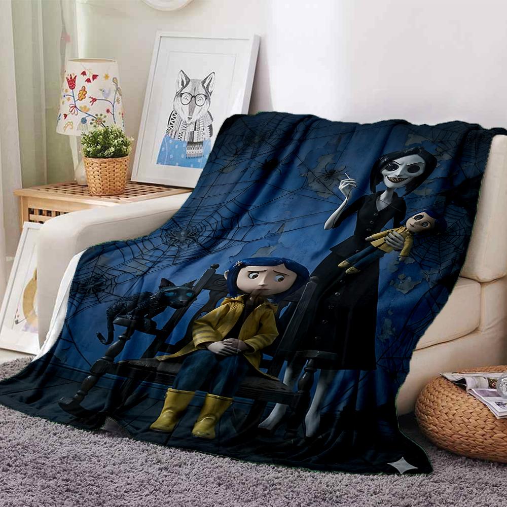 Spooky Family Portrait Blanket Soft Throw Blanket For Home Bedroom Bed Sofa Travel Office Solid Christmas Blanket